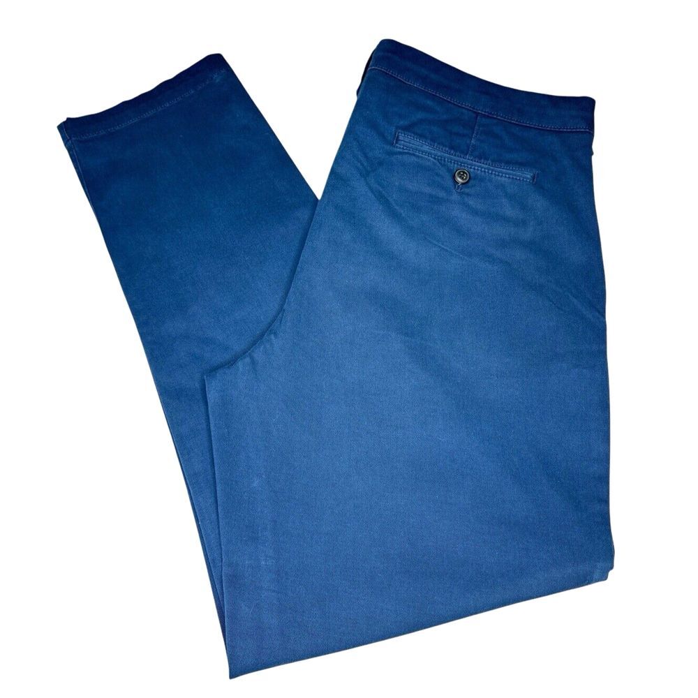 Express Men's Stretch‎ + Hyper Stretch Slim Straight-Leg Pants, Blue, Size 36x32